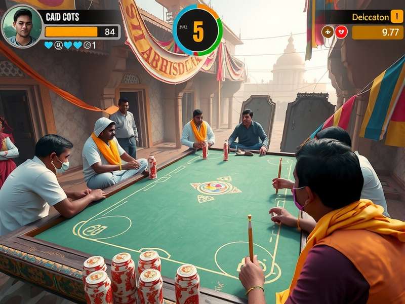 Indian players enjoying Game Name 5 during local festivals